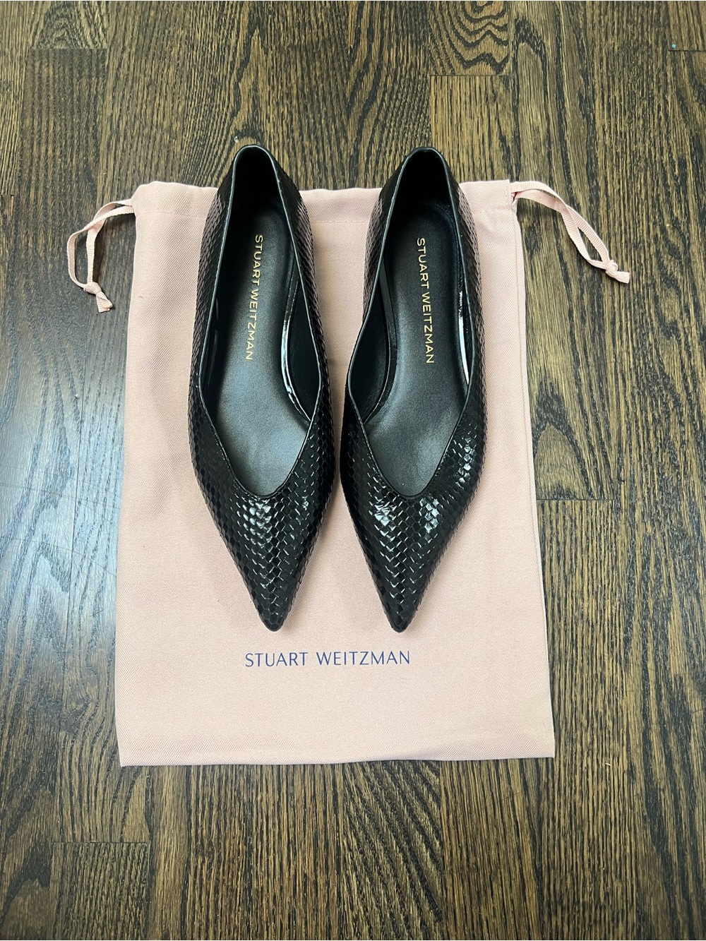 Stuart Weitzman Pointed-Toe Flats